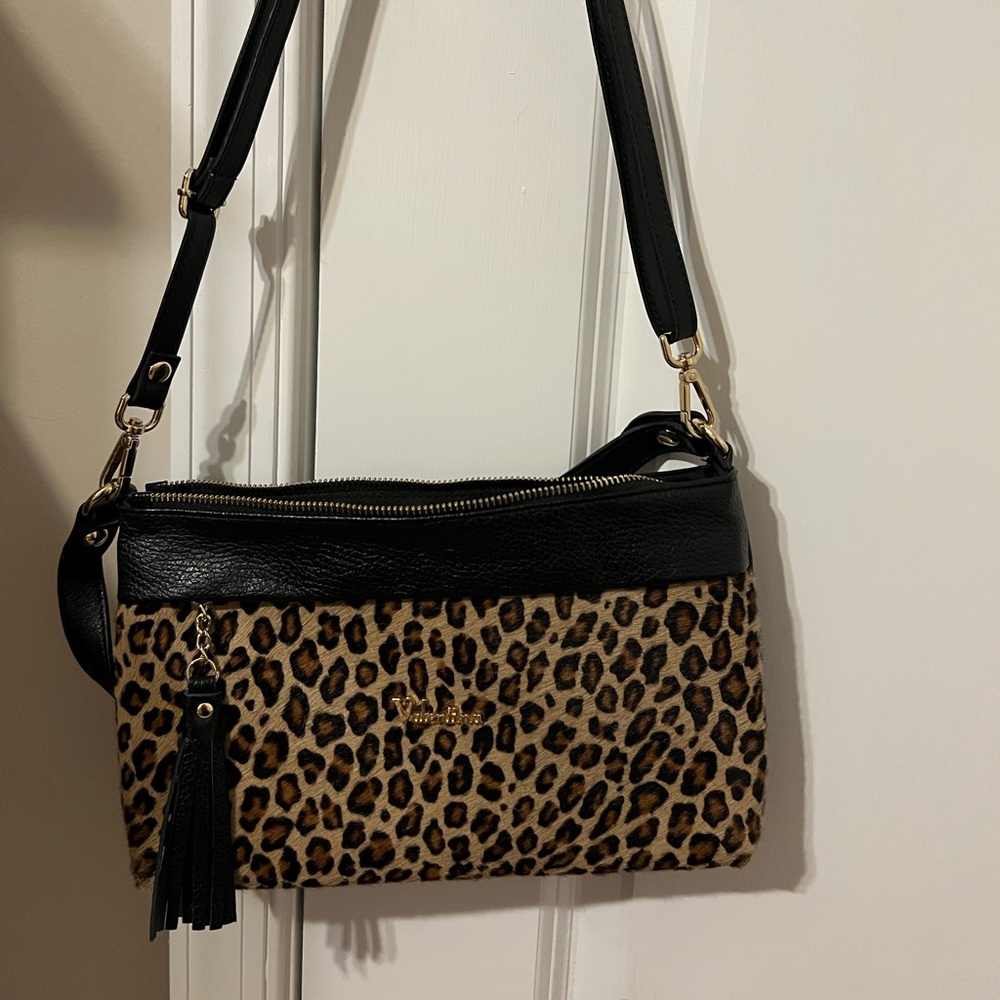 Valentina leopard bag
